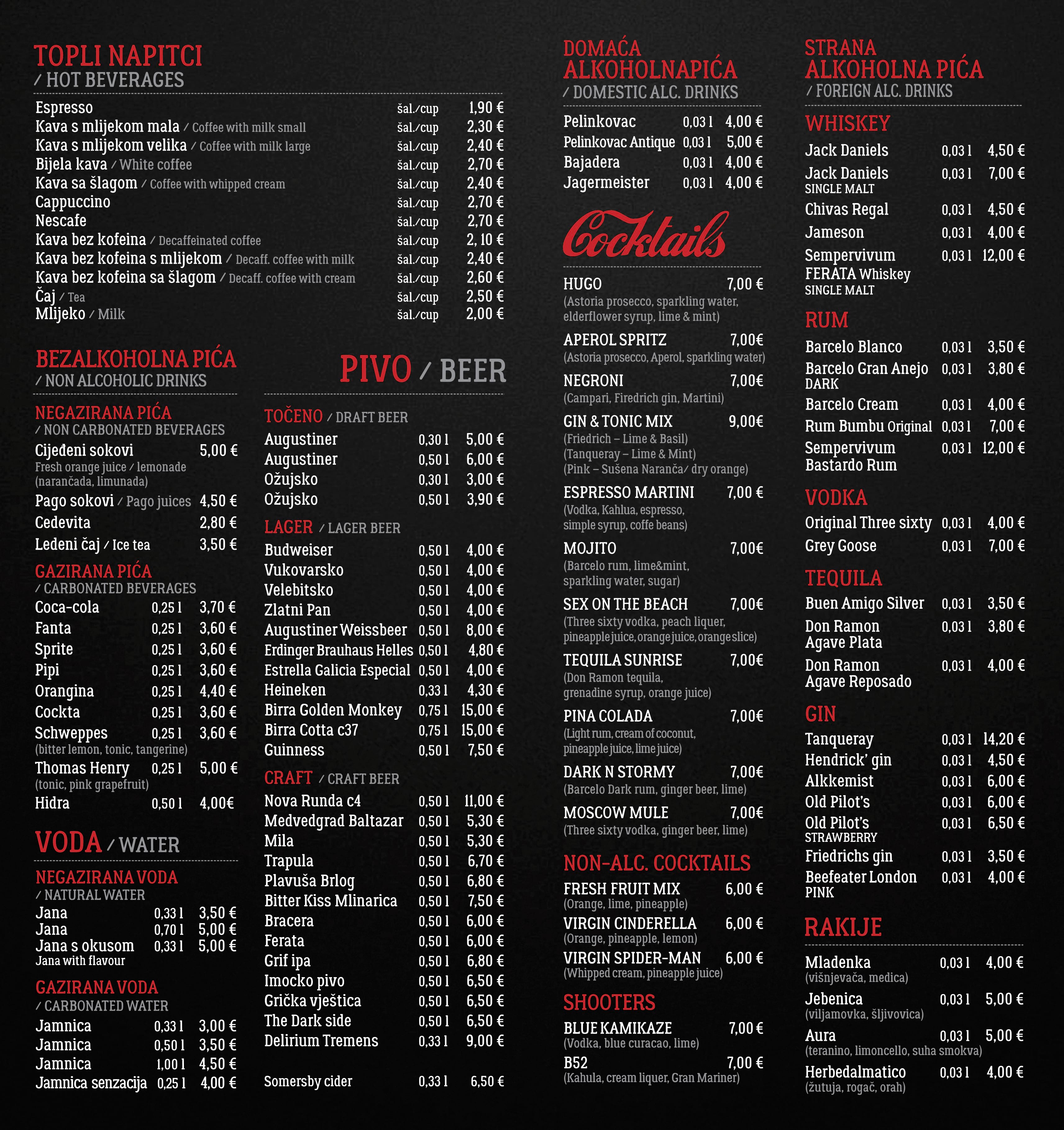 Menu Page 2